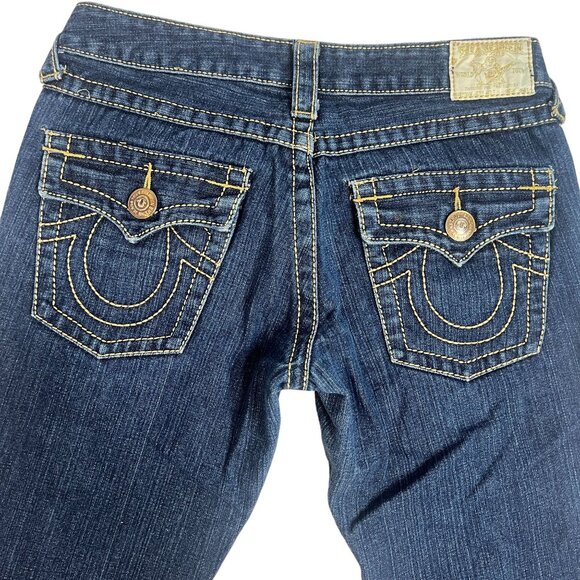 True Religion Women's "Joey Big T" Flare Bootcut Jeans Size 27‎ - Picture 1 of 12
